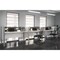 Bestar Bestar Pro-Biz 183W 3-Person Office Cubicles with Gray Tack Boards and Low Privacy Panels in white 100872CG-17 - alternate 5